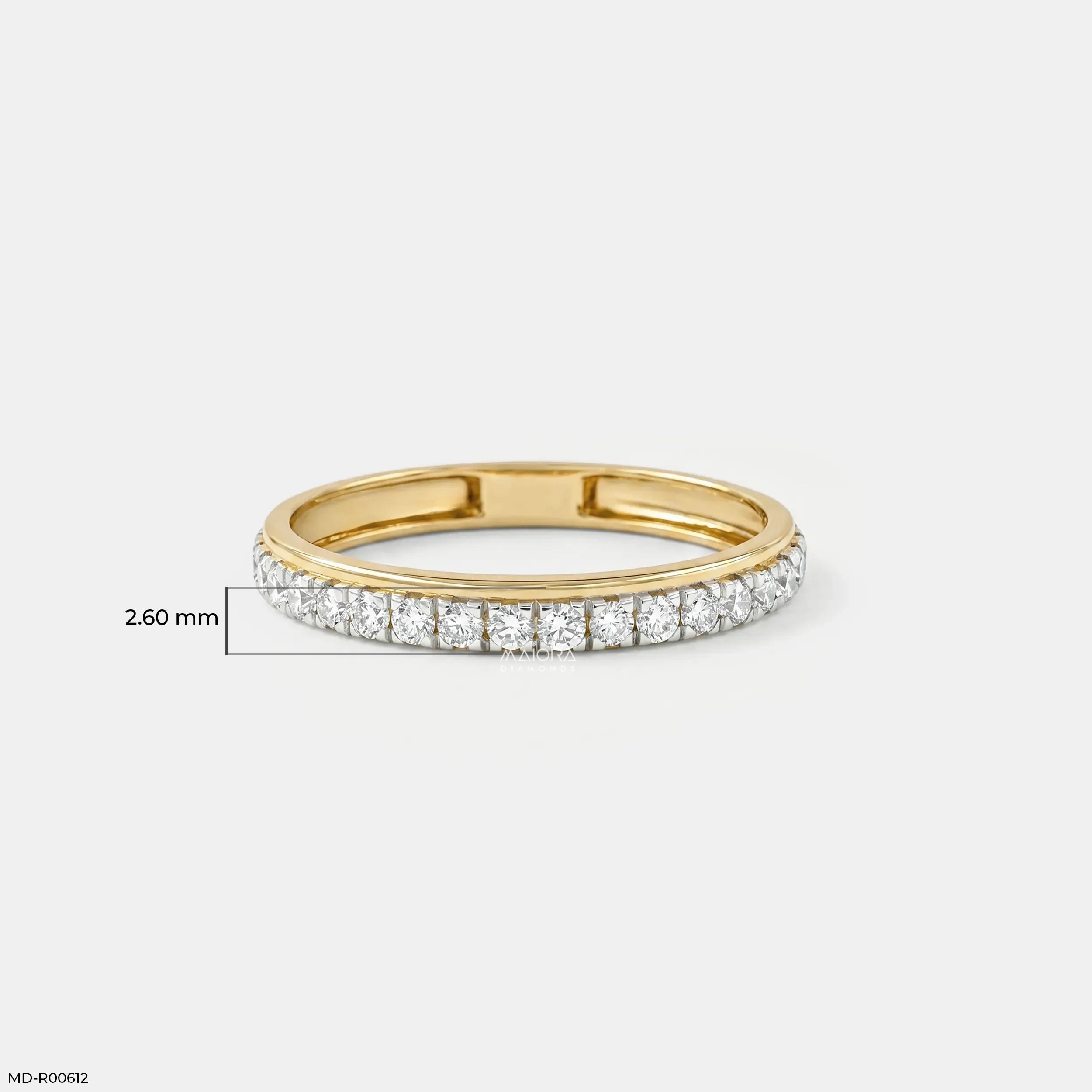 Endless Path Round Diamond Band Ring