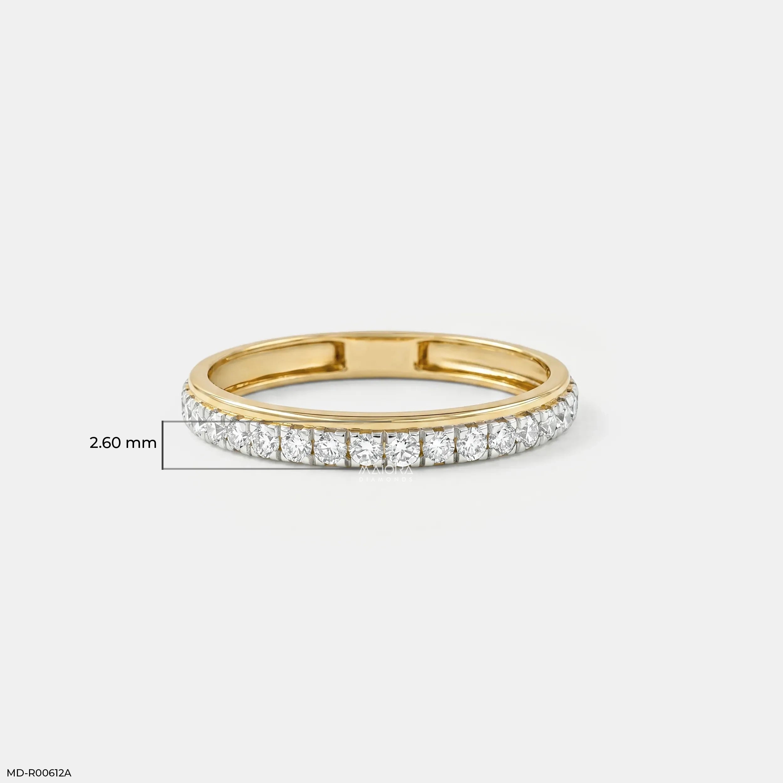 Classic Shine Round Diamond Band Ring