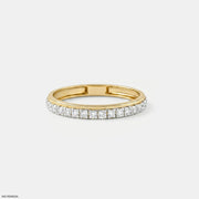 Classic Shine Round Diamond Band Ring