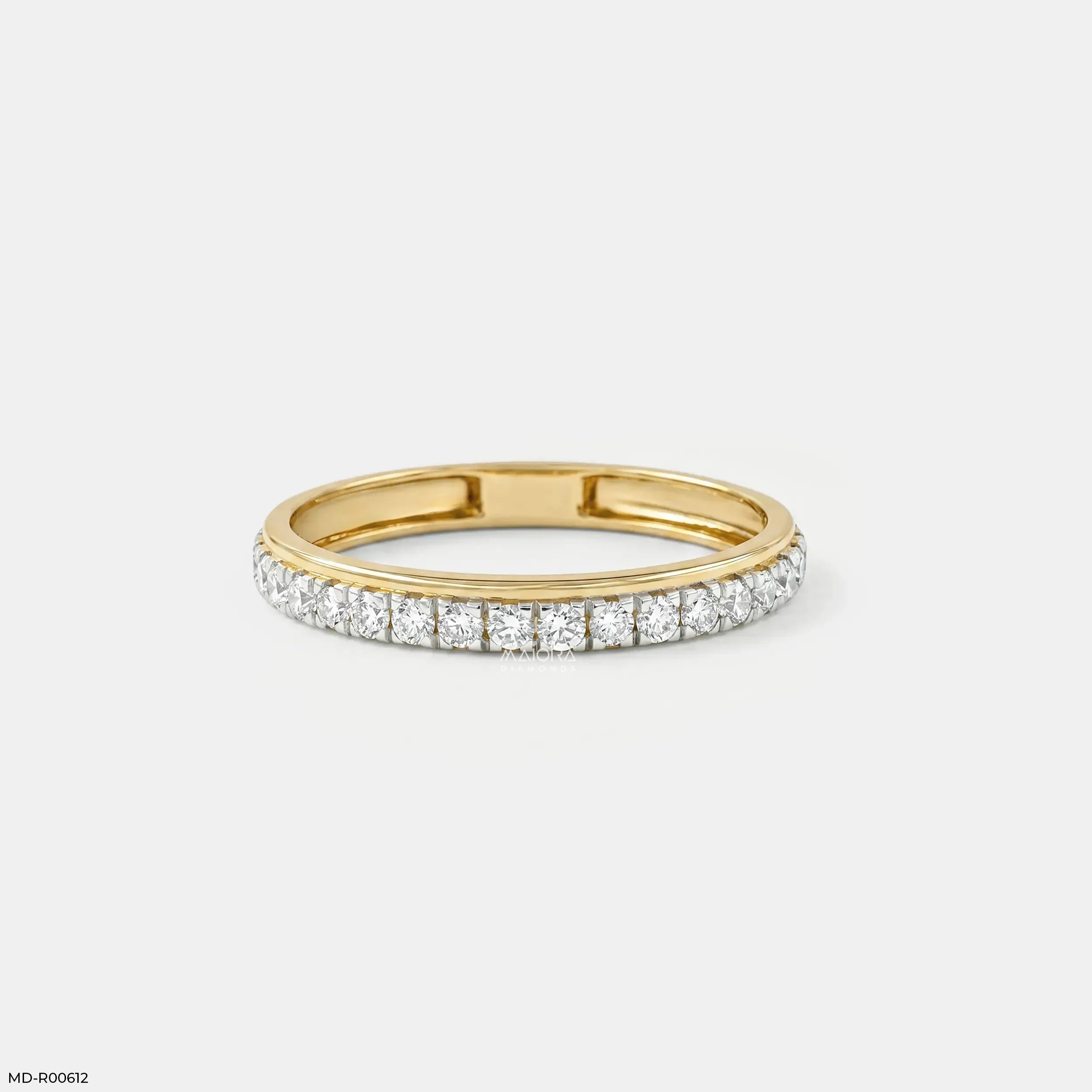 Endless Path Round Diamond Band Ring
