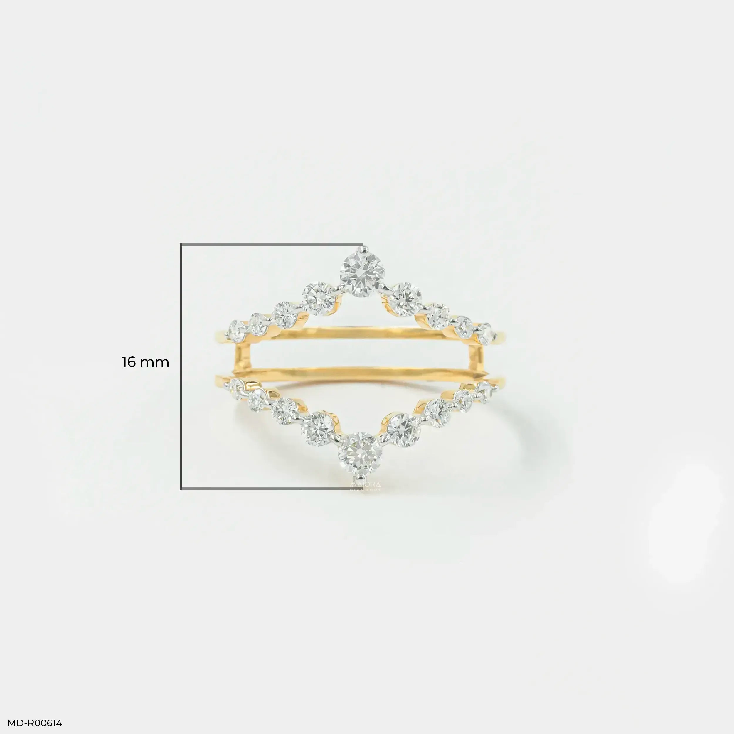 0.55 Carat Tiara Frame Enhancer Diamond Ring