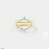 0.55 Carat Tiara Frame Enhancer Diamond Ring 14K Yellow Gold