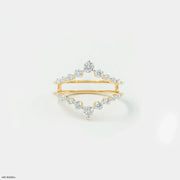 0.55 Carat Tiara Frame Enhancer Diamond Ring