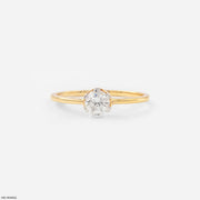 Miracle Round Solitaire Diamond Ring