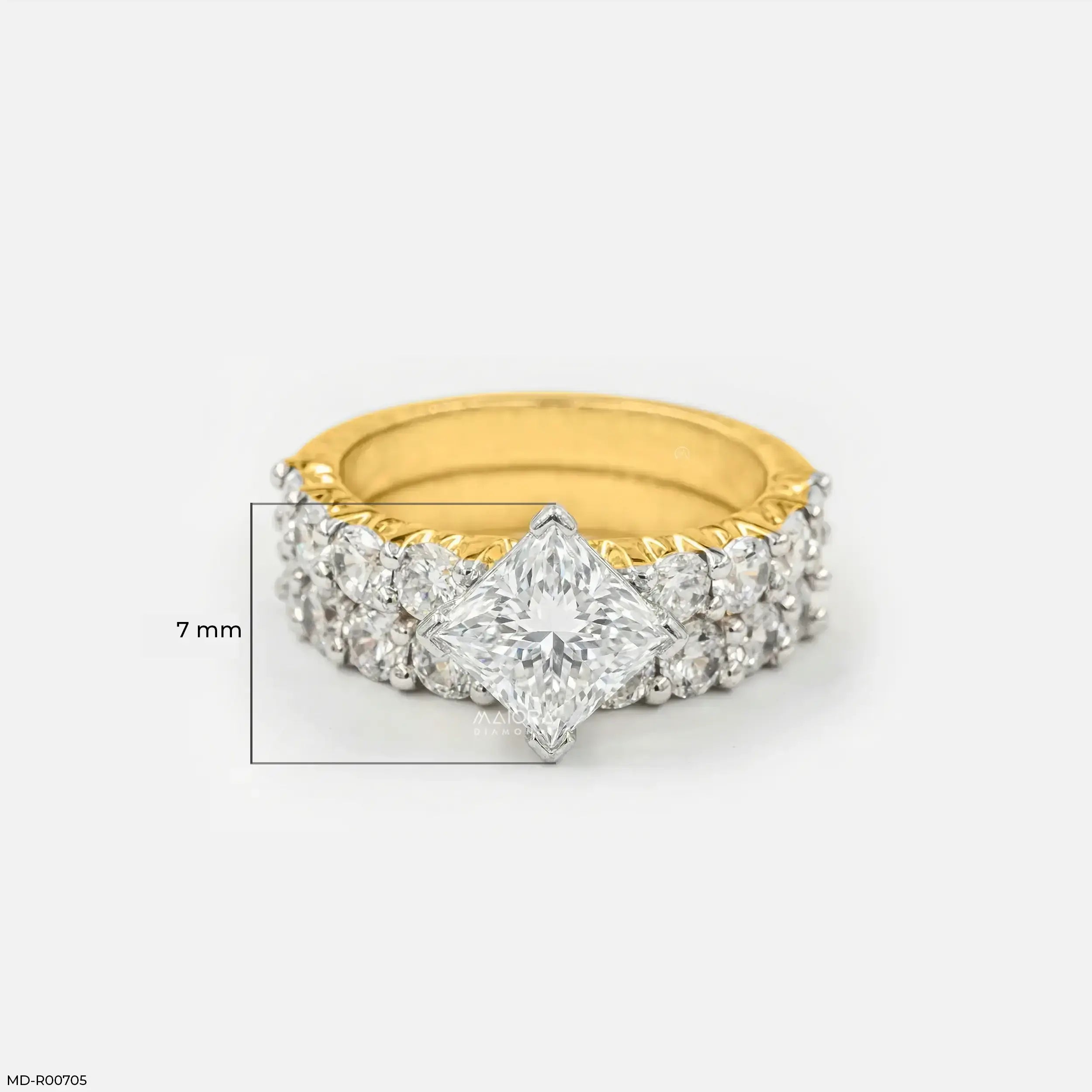 Crown Spark Solitaire Diamond Ring