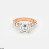 Flashy Solitaire Diamond Ring 9K White Gold