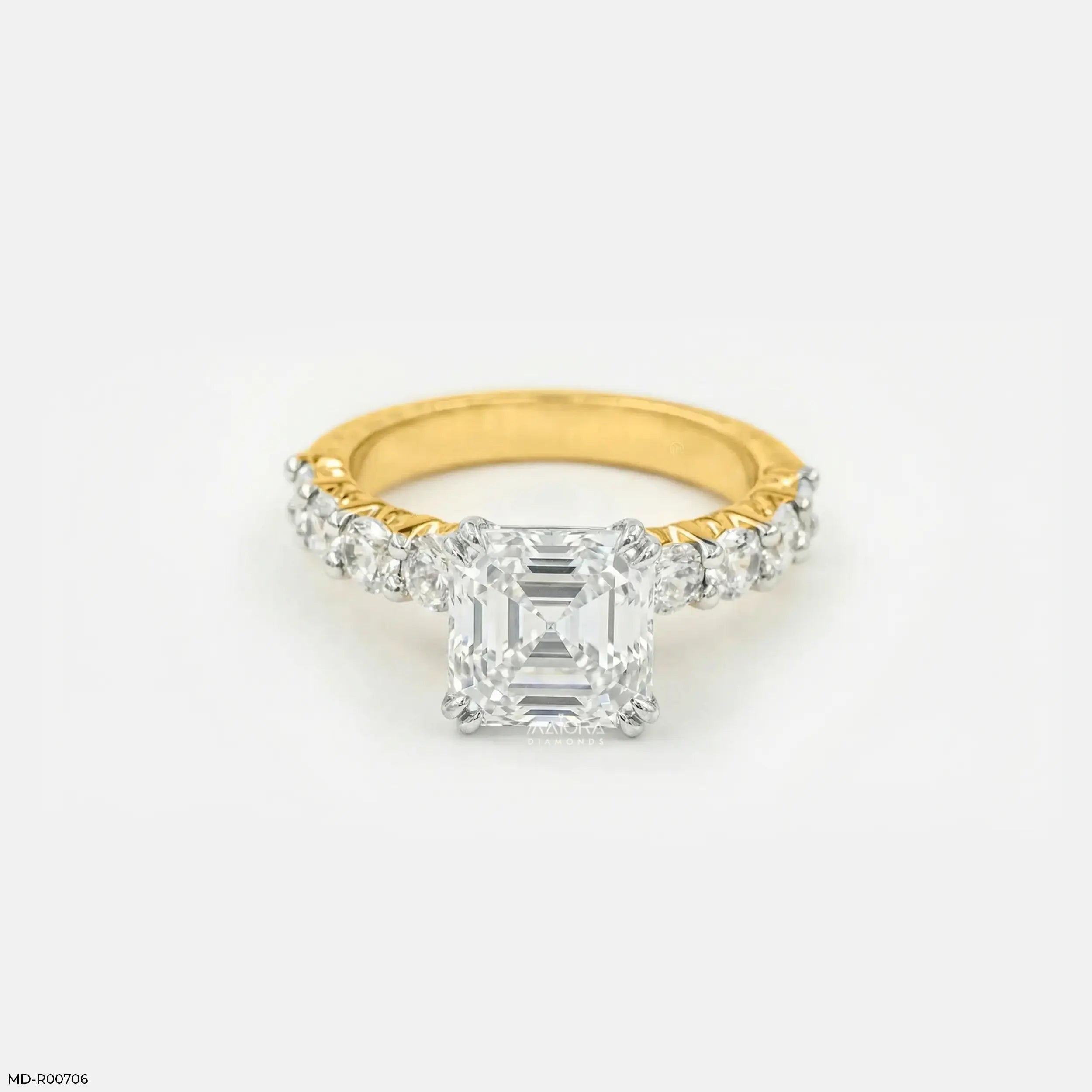 Flashy Solitaire Diamond Ring 9K Yellow Gold