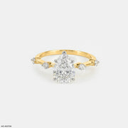 Avyra Pear Solitaire Diamond Ring