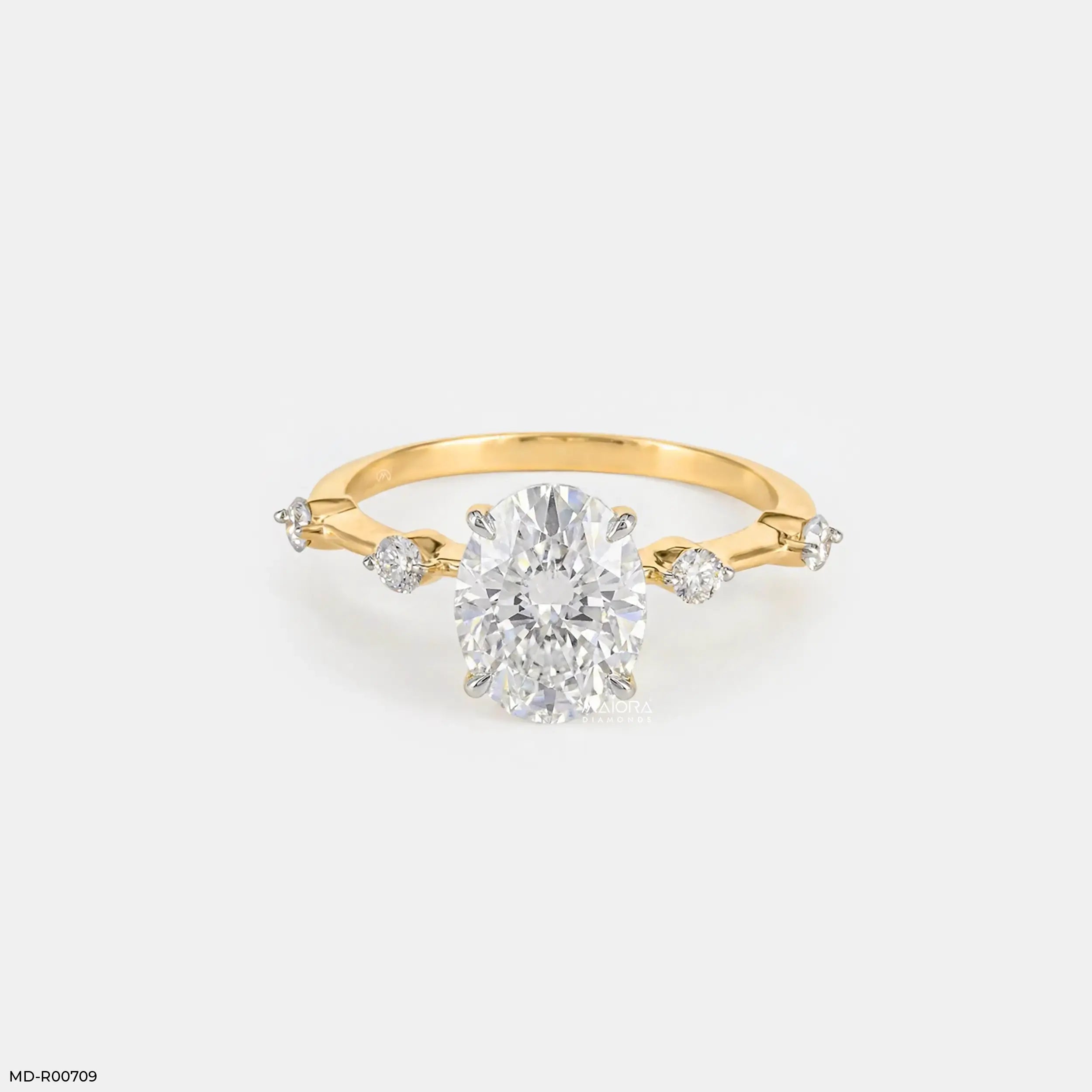 Lyra shine Soilitaire Diamond Ring 9K Yellow Gold
