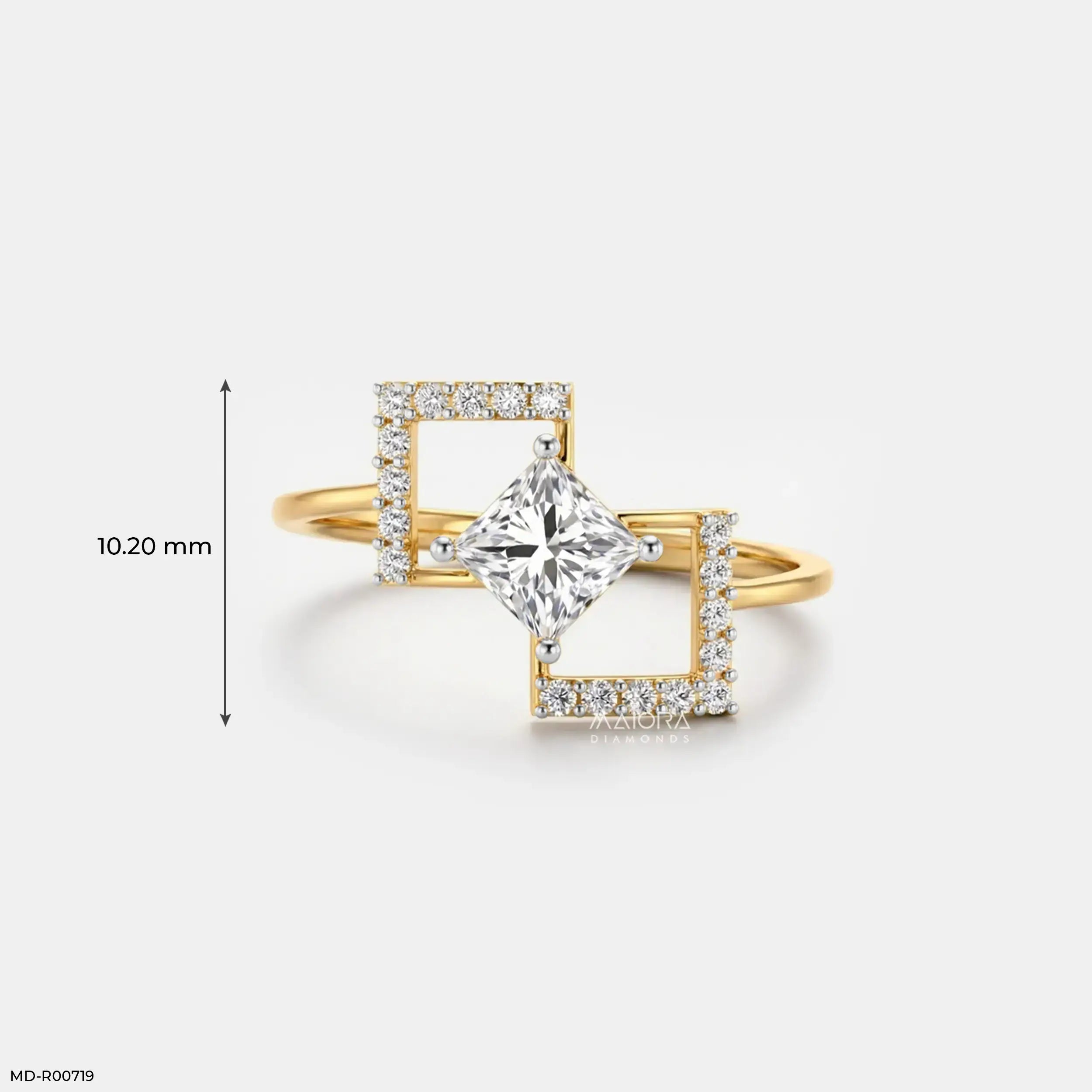 Kylo Frame Solitaire Diamond Ring