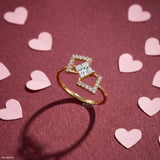 Kylo Frame Solitaire Diamond Ring 9K Rose Gold