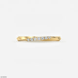 Twisted Helix Diamond Ring Platinum 950