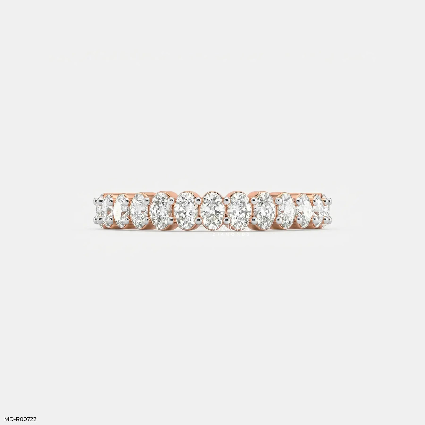 Ovata Aura Diamond Band Ring Platinum 950