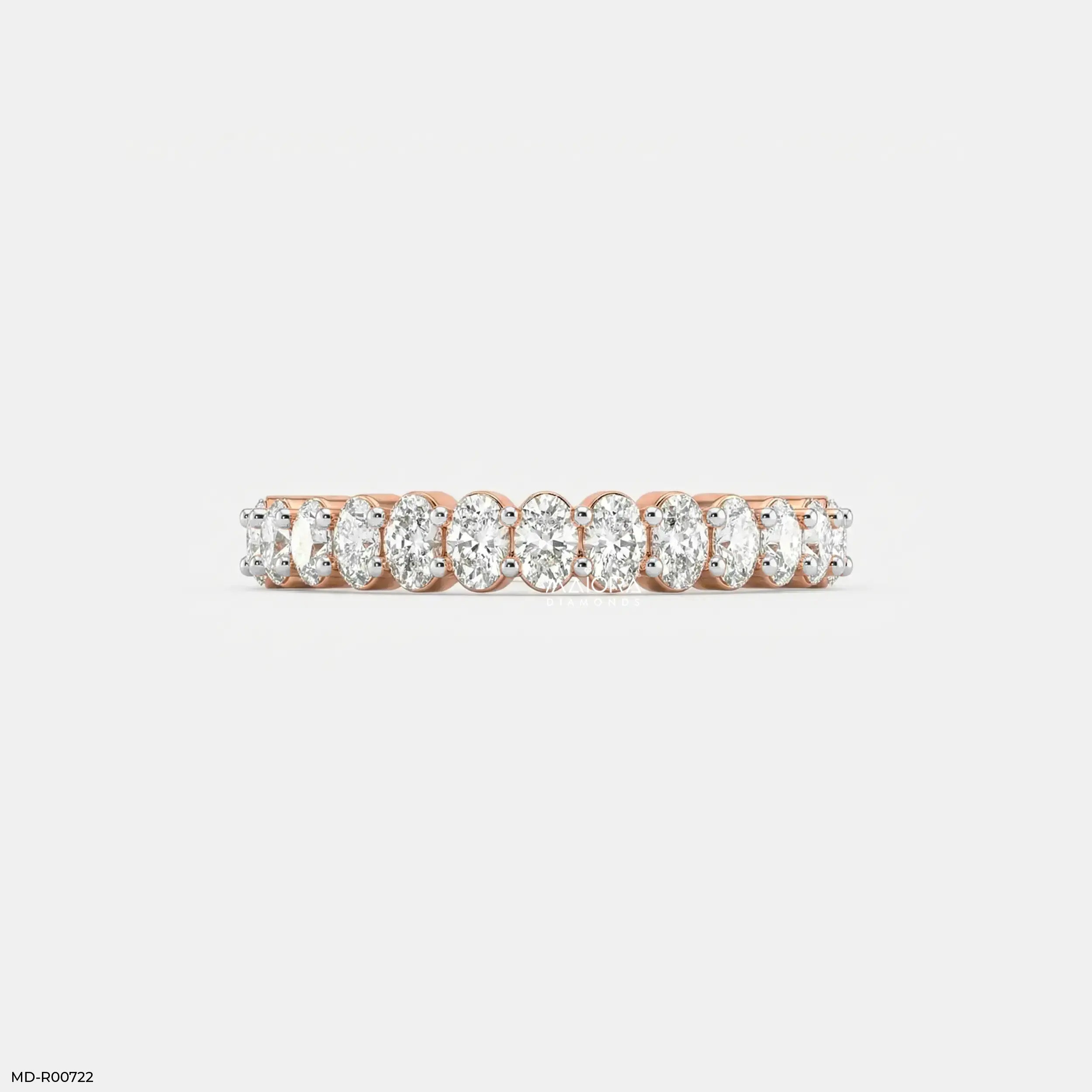 Ovata Aura Diamond Band Ring