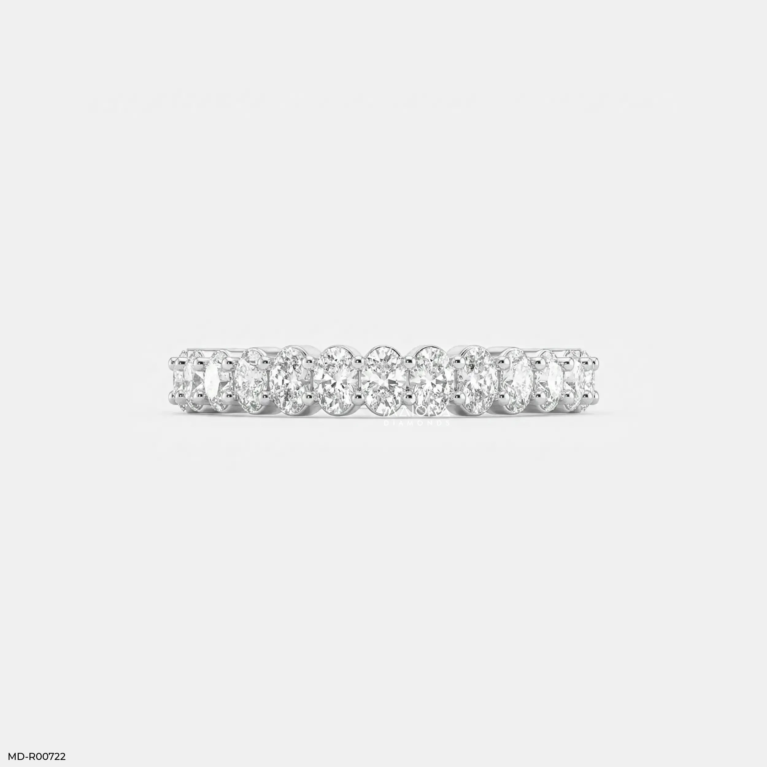 Ovata Aura Diamond Band Ring