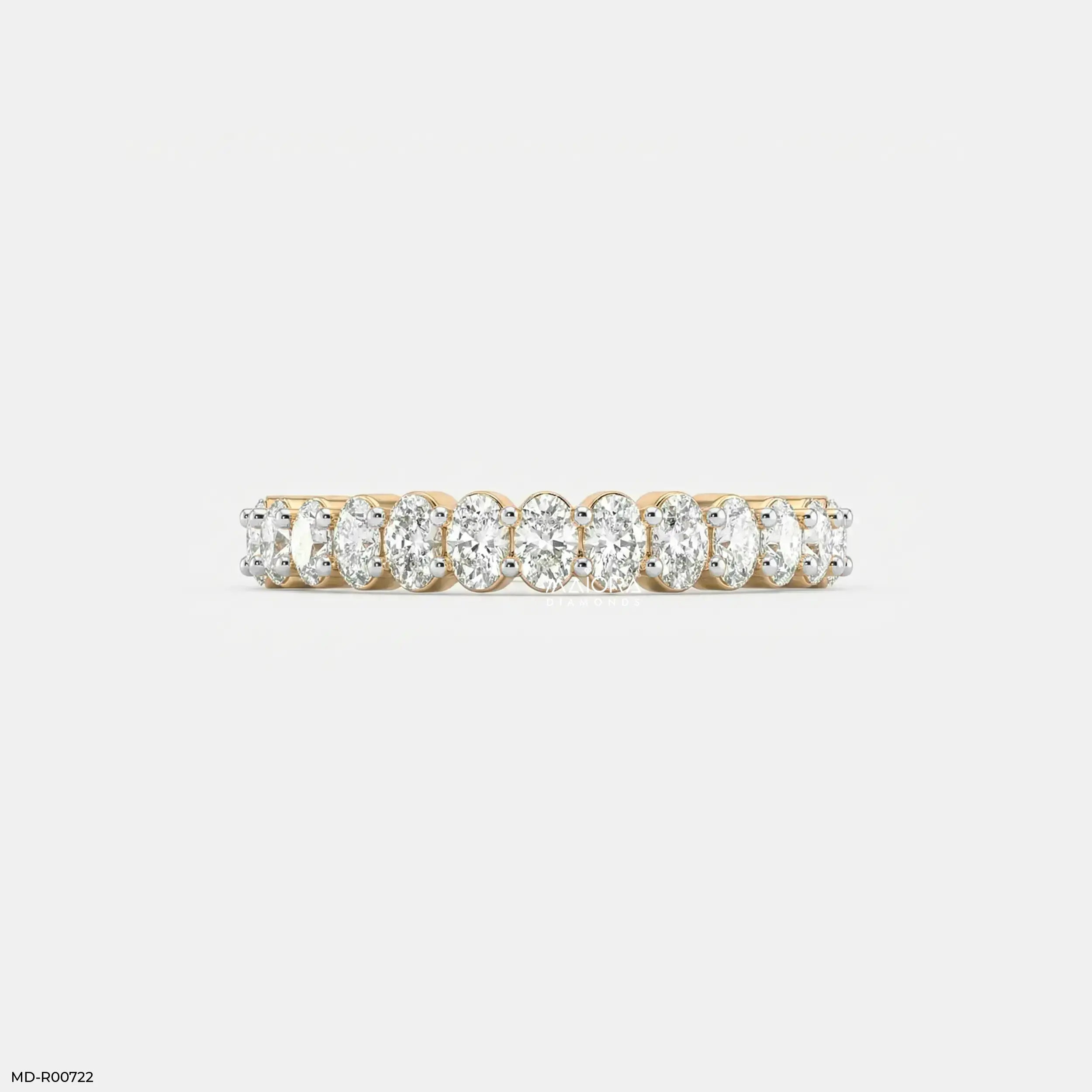 Ovata Aura Diamond Band Ring