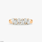 Harmonic Pear Flash Diamond Ring 18K Rose Gold