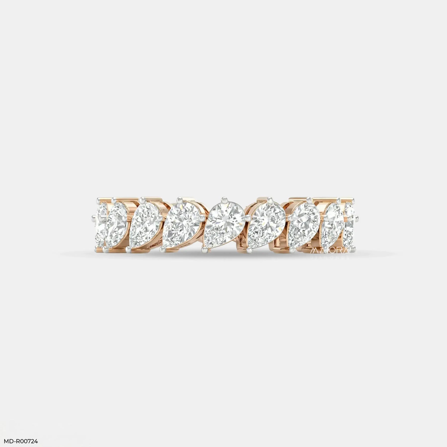 Alterna Flare Pear Diamond Ring Platinum 950