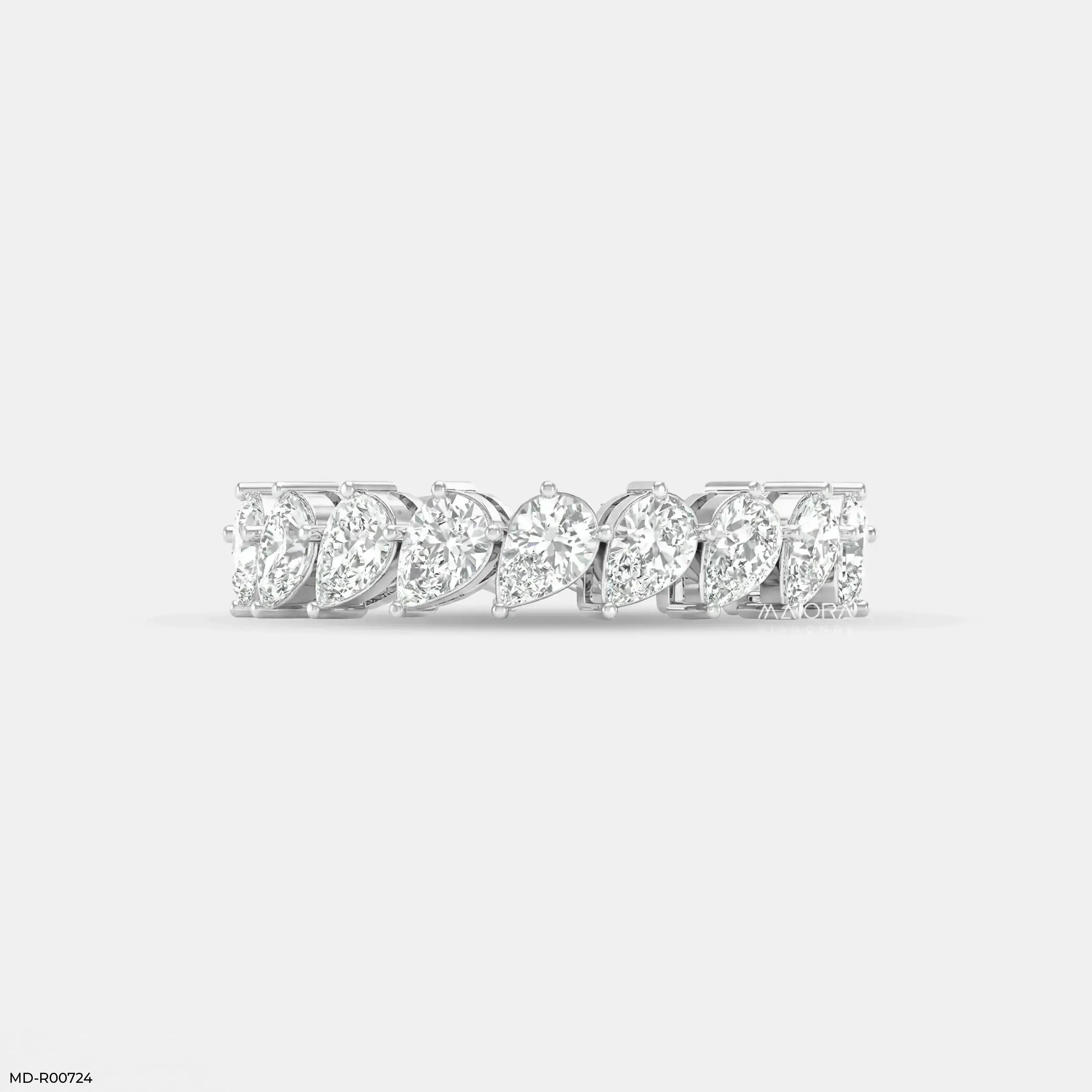 Alterna Flare Pear Diamond Ring 9K Yellow Gold