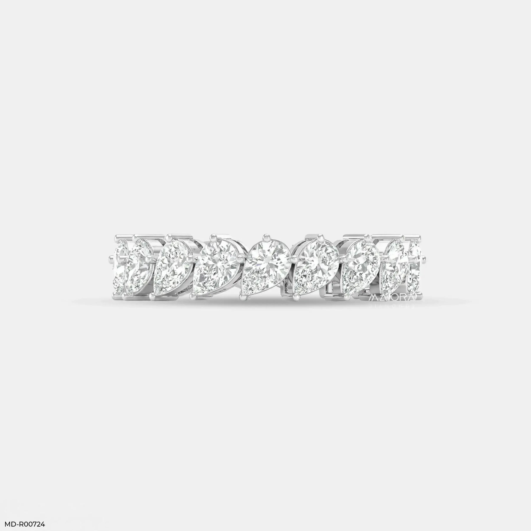 Alterna Flare Pear Diamond Ring Platinum 950