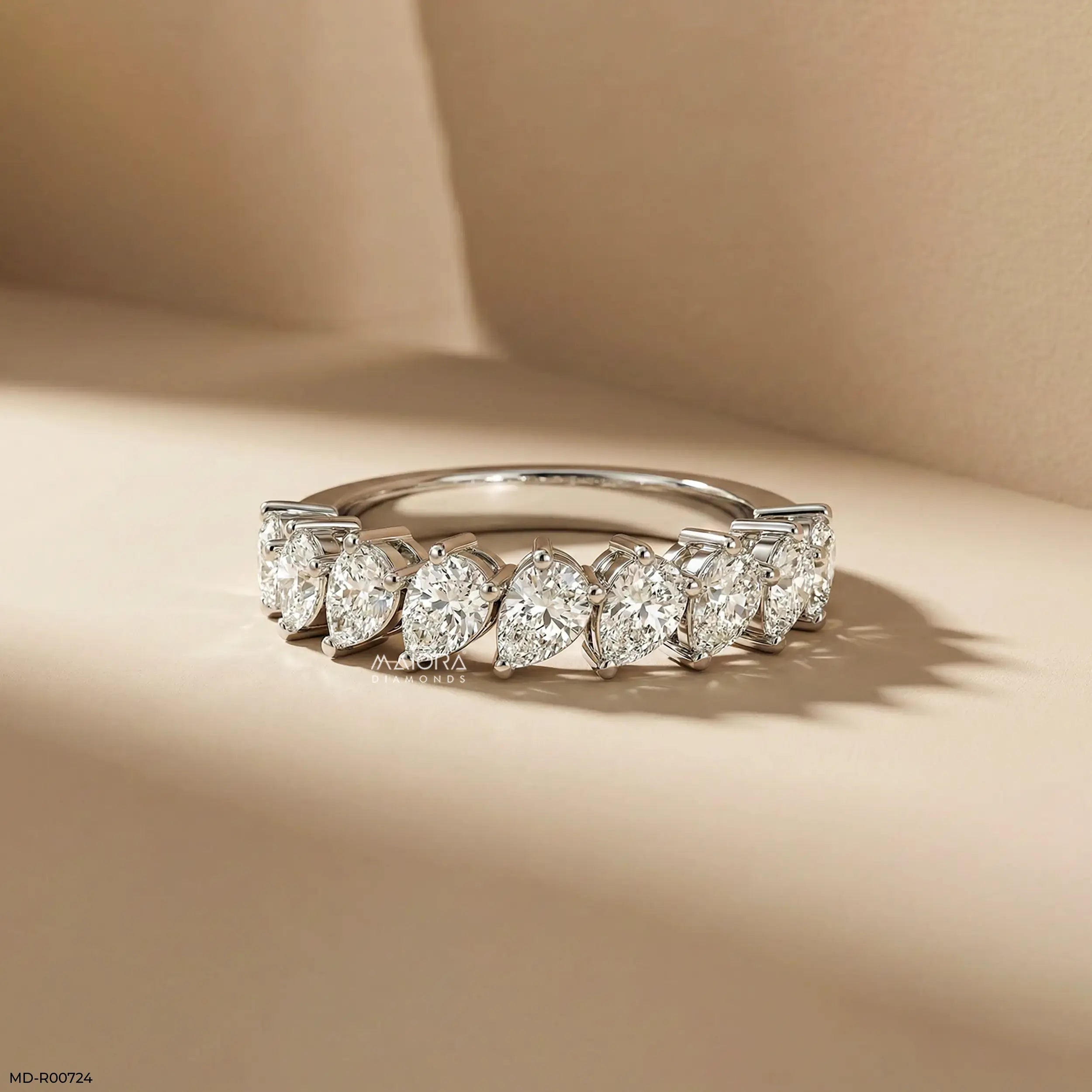 Alterna Flare Pear Diamond Ring 9K Yellow Gold