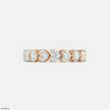 Promise Heart Link Diamond Ring Platinum 950