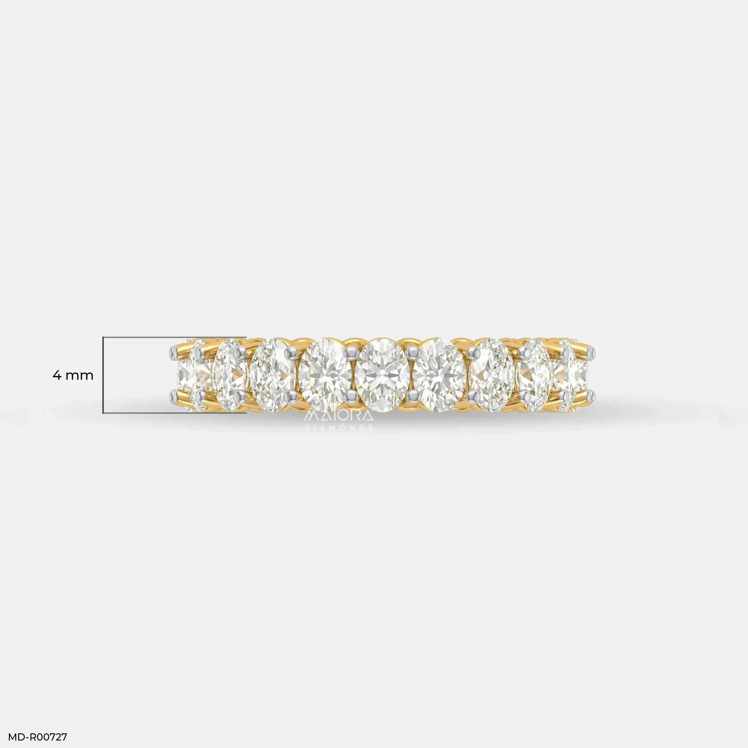 Luminous Oval Diamond Ring
