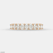 Luminous Oval Diamond Ring 18K Rose Gold