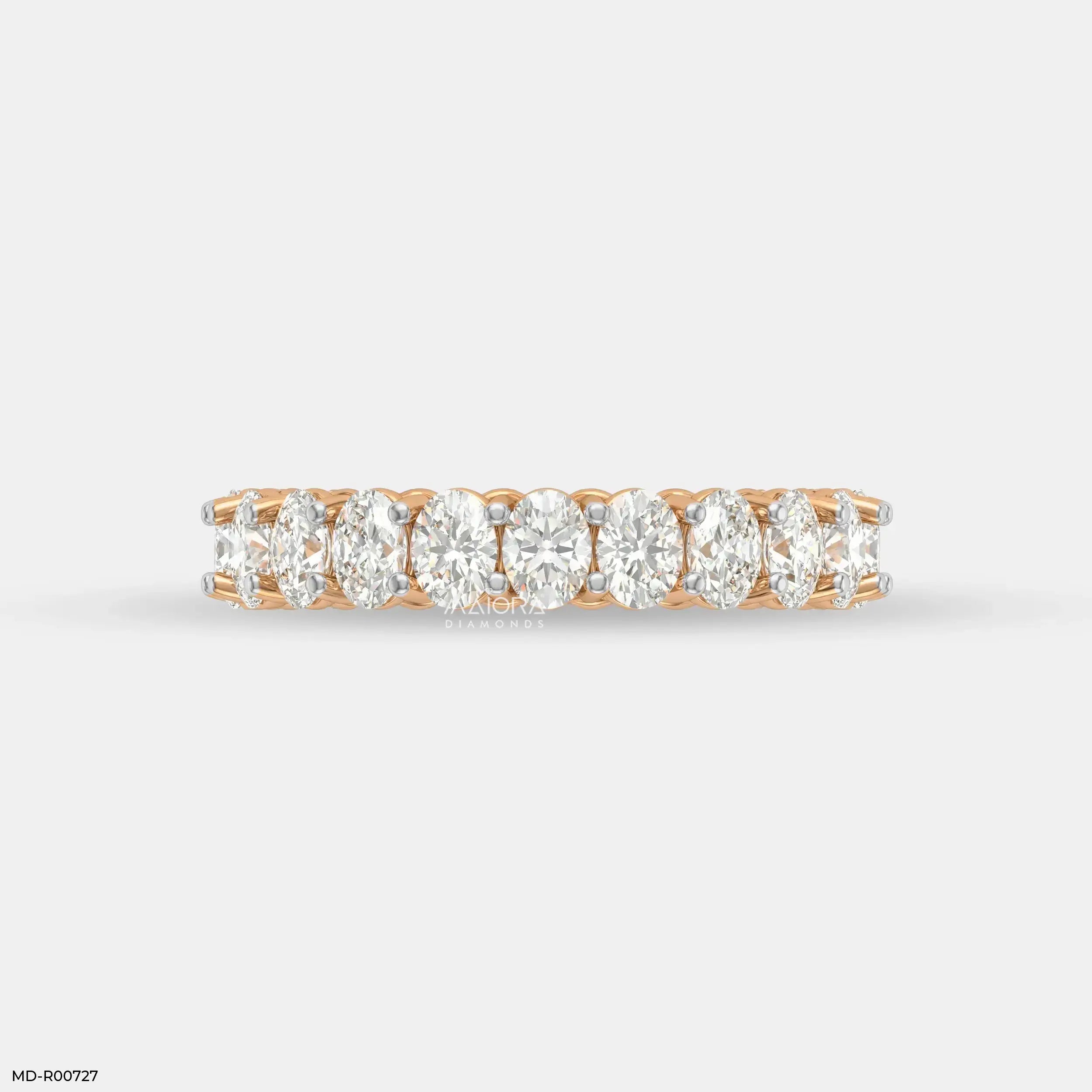 Luminous Oval Diamond Ring 9K Yellow Gold