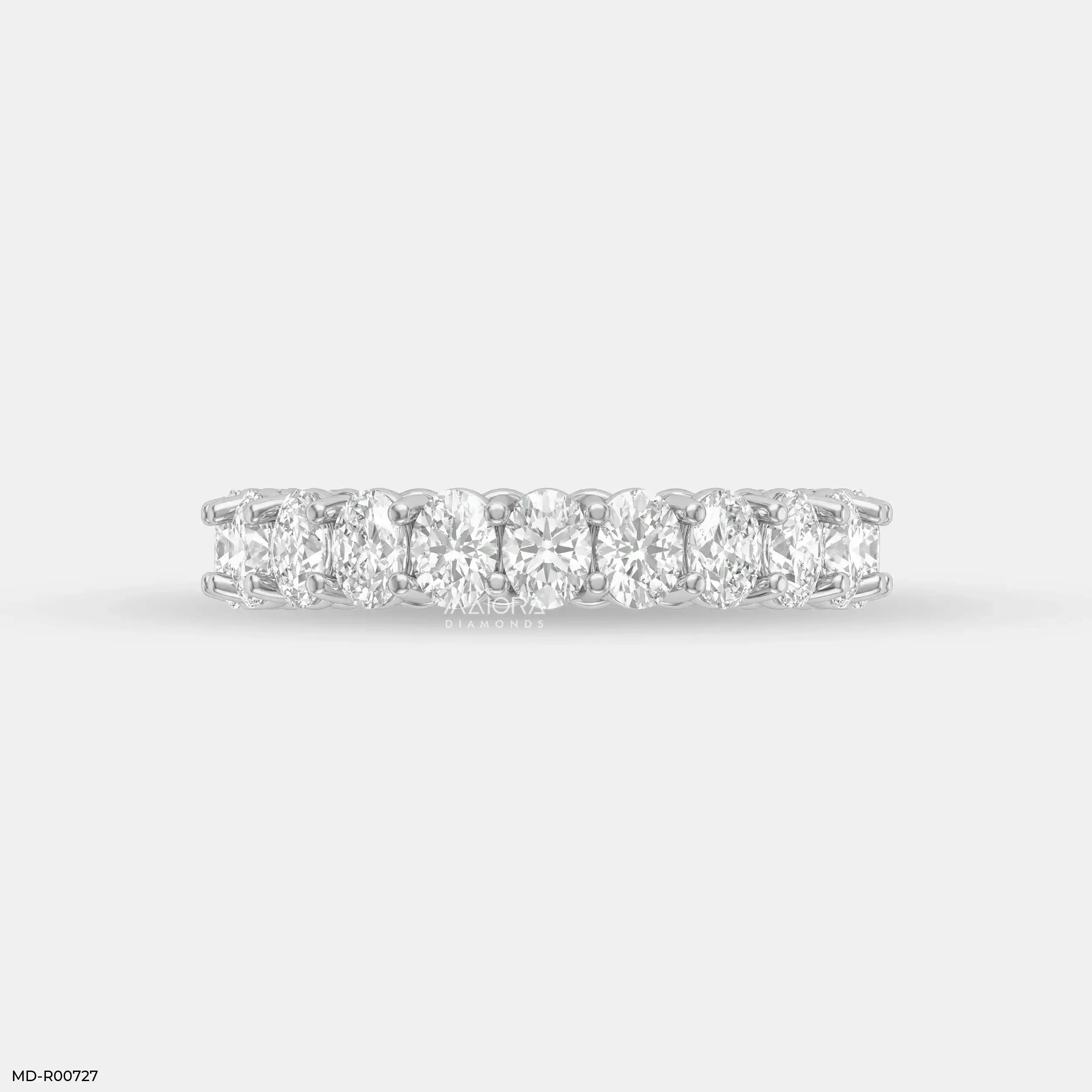 Luminous Oval Diamond Ring 9K Yellow Gold