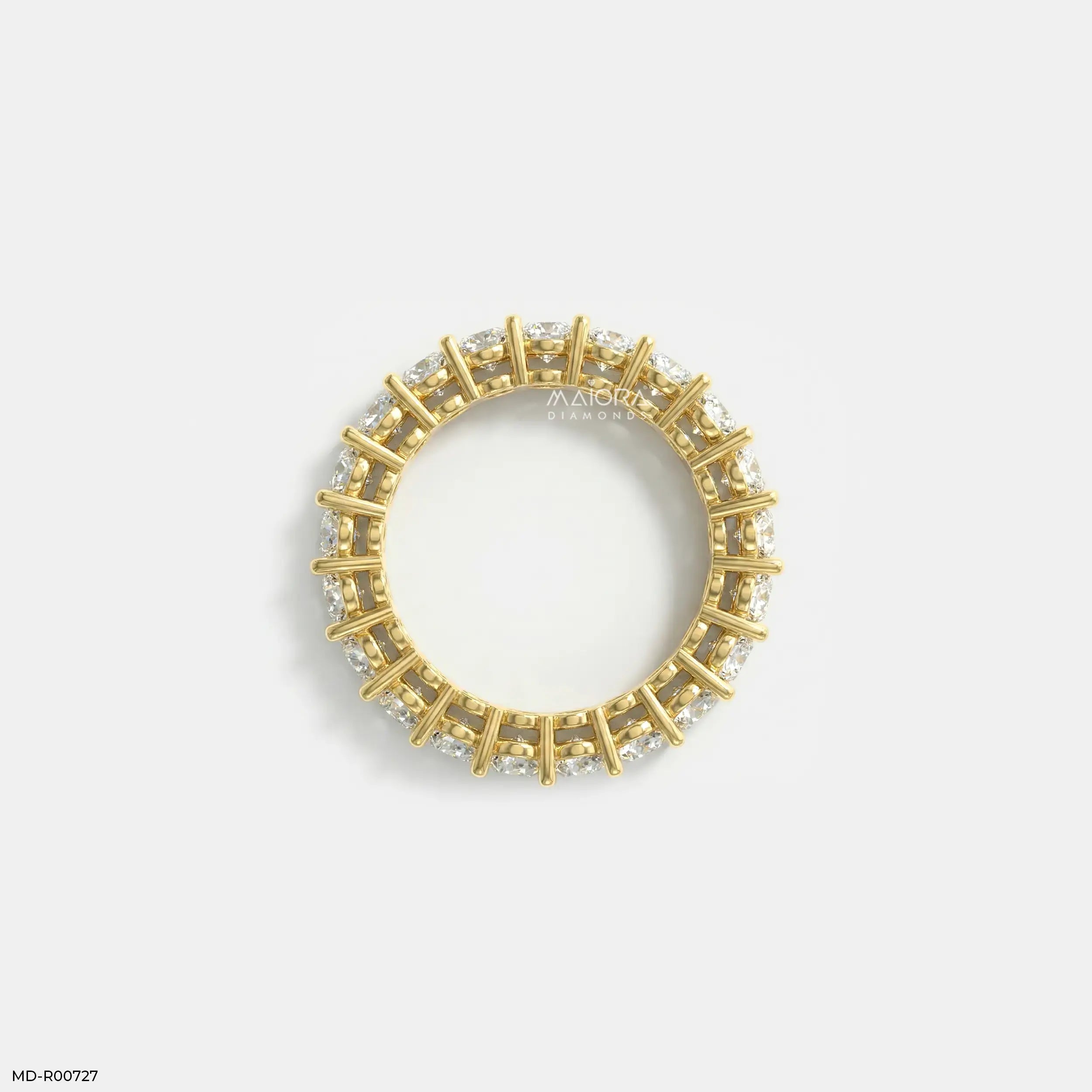 Luminous Oval Diamond Ring 9K Yellow Gold