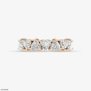 Alternative Hearts Diamond Ring 14K Rose Gold