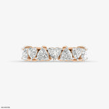 Alternative Hearts Diamond Ring 14K White Gold