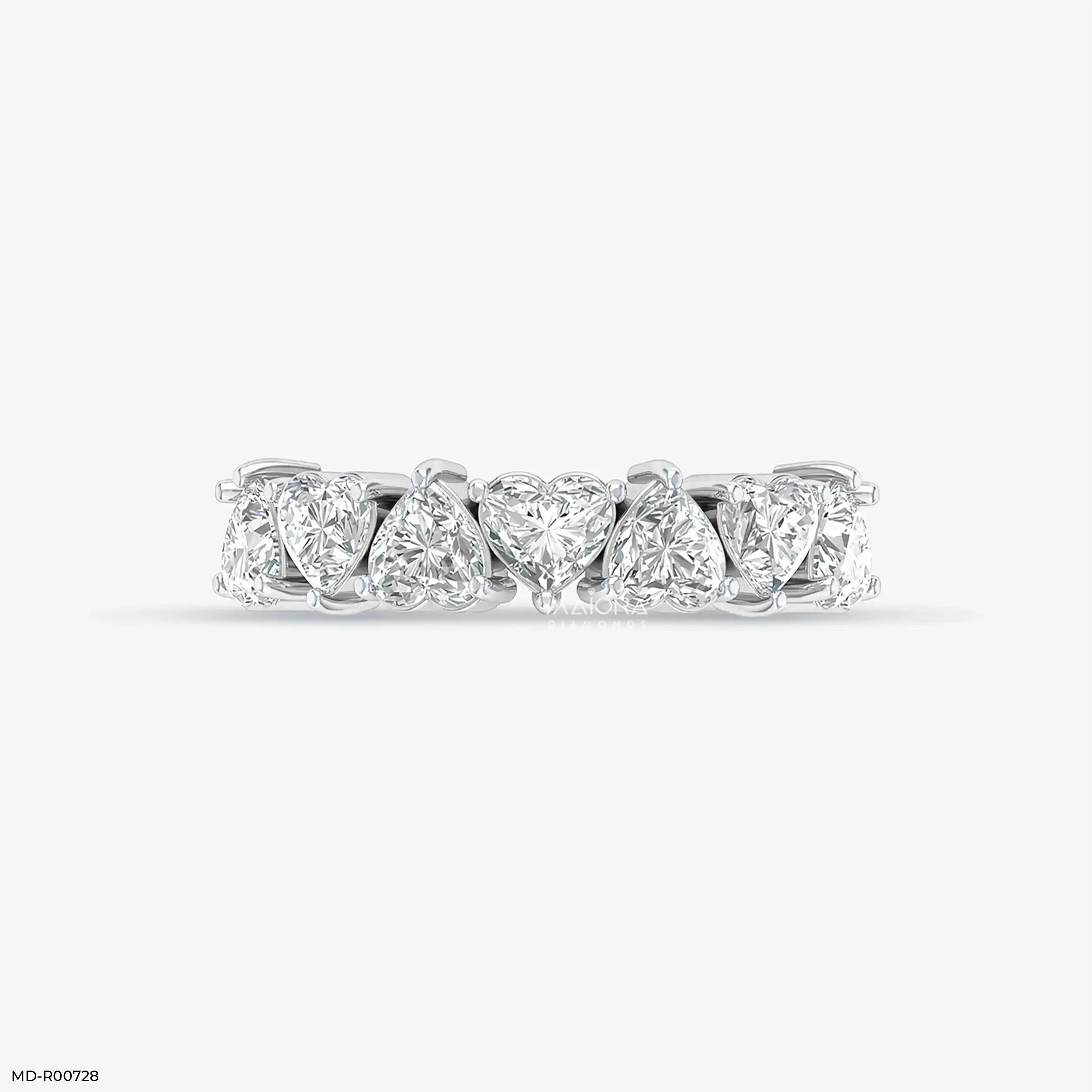 Alternative Hearts Diamond Ring 9K Yellow Gold