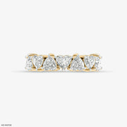 Alternative Hearts Diamond Ring 9K Yellow Gold
