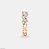 Alternative Hearts Diamond Ring 14K White Gold