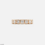 Regent Asscher Diamond Eternity Ring 9K White Gold