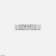 Regent Asscher Diamond Eternity Ring Platinum 950
