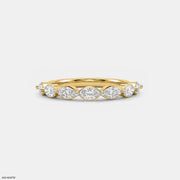 Half Serenity Marquise Diamond Ring