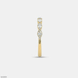 Half Serenity Marquise Diamond Ring 9K White Gold