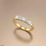 Vertex Square Glow Diamond Ring Platinum 950