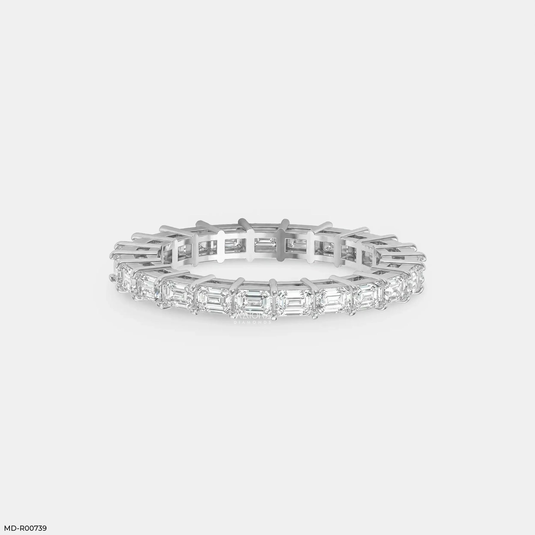 Velvet Glow Emerald Diamond Ring 9K Yellow Gold