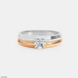 0.25 Carat Circle of Harmony Rings 14K Yellow Gold