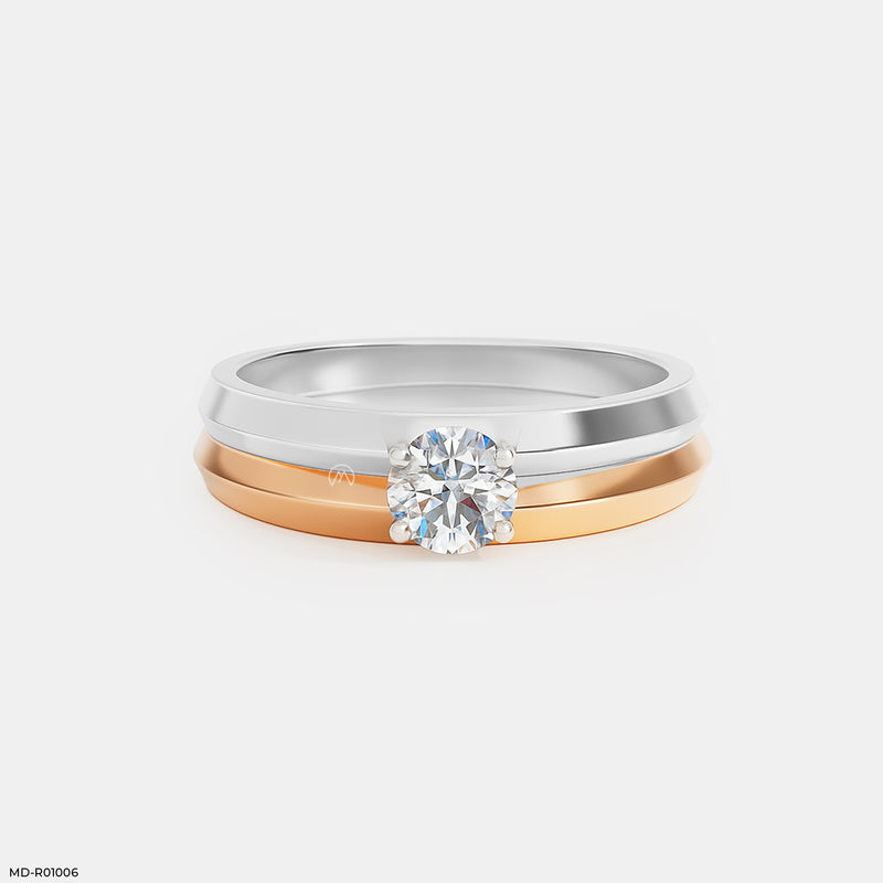 0.25 Carat Circle of Harmony Rings 14K Yellow Gold