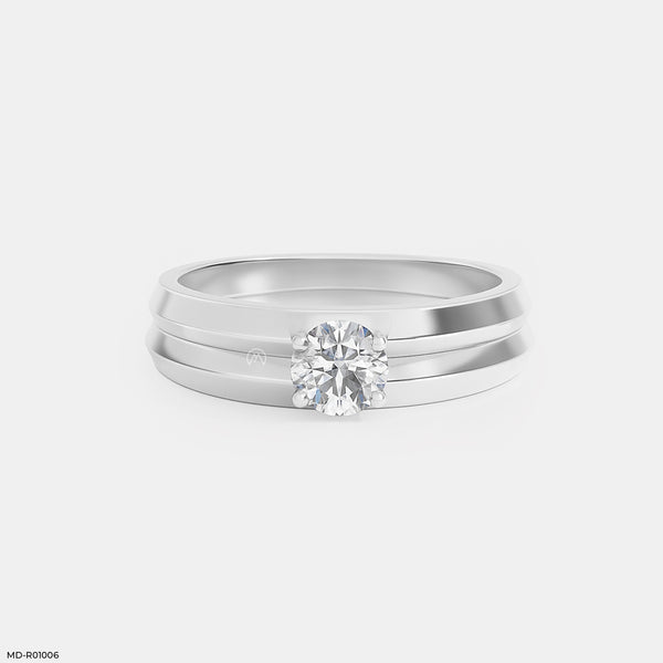 0.25 Carat Circle of Harmony Rings 14K White Gold
