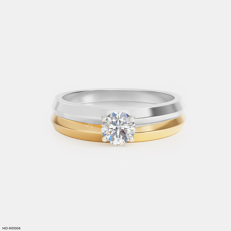 0.25 Carat Circle of Harmony Rings 14K Yellow Gold
