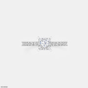 1 Carat Princess Sparkle Rings 14K White Gold