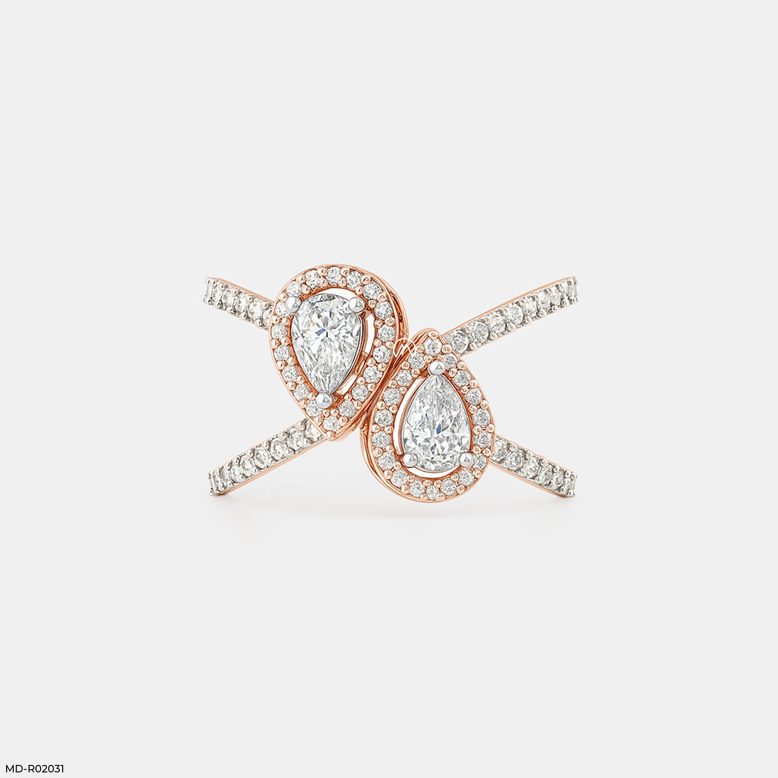 1 Carat Eternal Pair Rings 9K Rose Gold