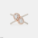 1 Carat Eternal Pair Rings 14K Rose Gold