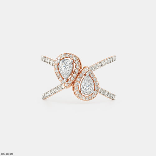 1 Carat Eternal Pair Rings 14K Rose Gold